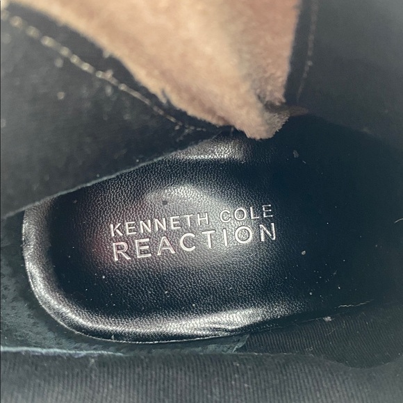 Kenneth Cole Beige Ankle Booties Wedge women 8.5M casual fall suede retro Y2K - Picture 11 of 13